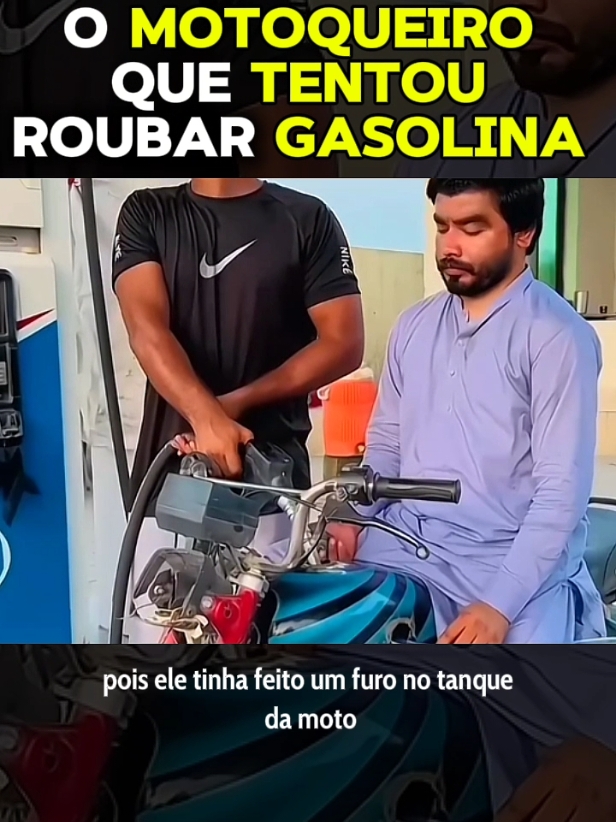 O motoqueiro que tentou roubar gasolina. #cenas #narracao #viraliza #ftv #filmetop #criadortiktok 