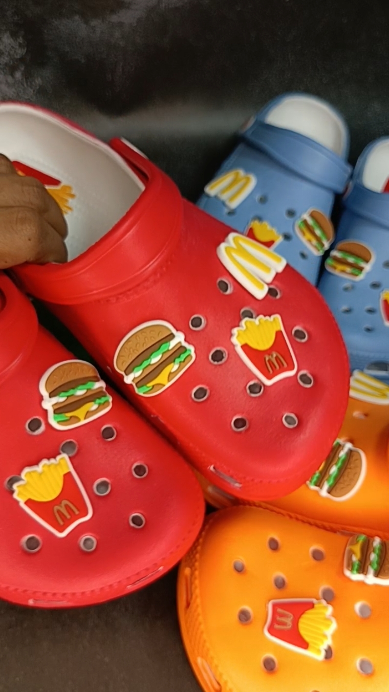 McDonalds design Clog Sandals 🍟🍔😱🔥 #starshow #drewshow #clog #shoes #11.11sale