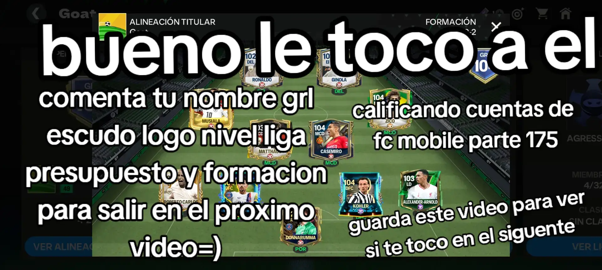 presupuesto: 200 millones y si necesitan una recomendacion sobre quien fichar o formaciones puedes comentarla que los leo #calificandoplantillas #fcmobile #eafcmobile25 #fc25mobile #eafc25mobile #fc25mobile #fc24mobile #eafcmobile #eafc24mobile #fcmobile24 #eafcmobile24 #easportsfcmobile #easportsfc24mobile 