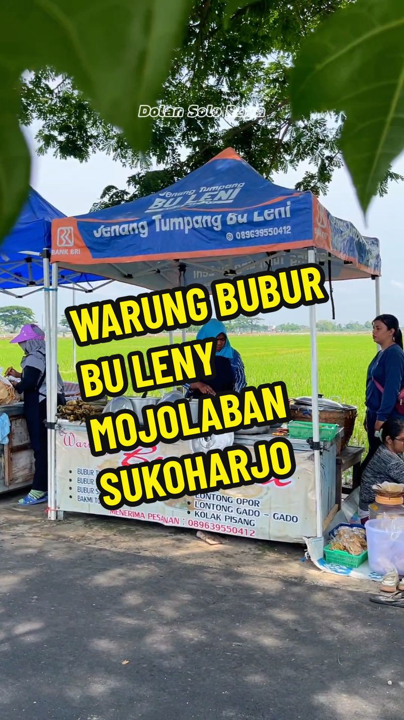 Jenang Bubur + Sayur cuma 6K.. 🥰🤤😊 Rasanya enak & tempatnya syahdu ditepian sawah dibawah rindangnya pohon serta view kereta api yg lalu lalang menambah santap makan semakin nikmat. Selian bubur dan lontong disini juga menyediakan nasi ya. Ayo bolo gek Ndang di gasss... 👍😊👍🥰 📍Jenang Tumpang Bu Leny# Area Persawahan Desa Tegalmade, Kec. Mojolaban, Kab. Sukoharjo, Prov. Jawa Tengah  ⏱️08.00 - Habis  Hari Jum'at Libur #bubur #kulinersolo #sukoharjo #mojolaban #tumpang #sambeltumpang #pecel #gadogado 