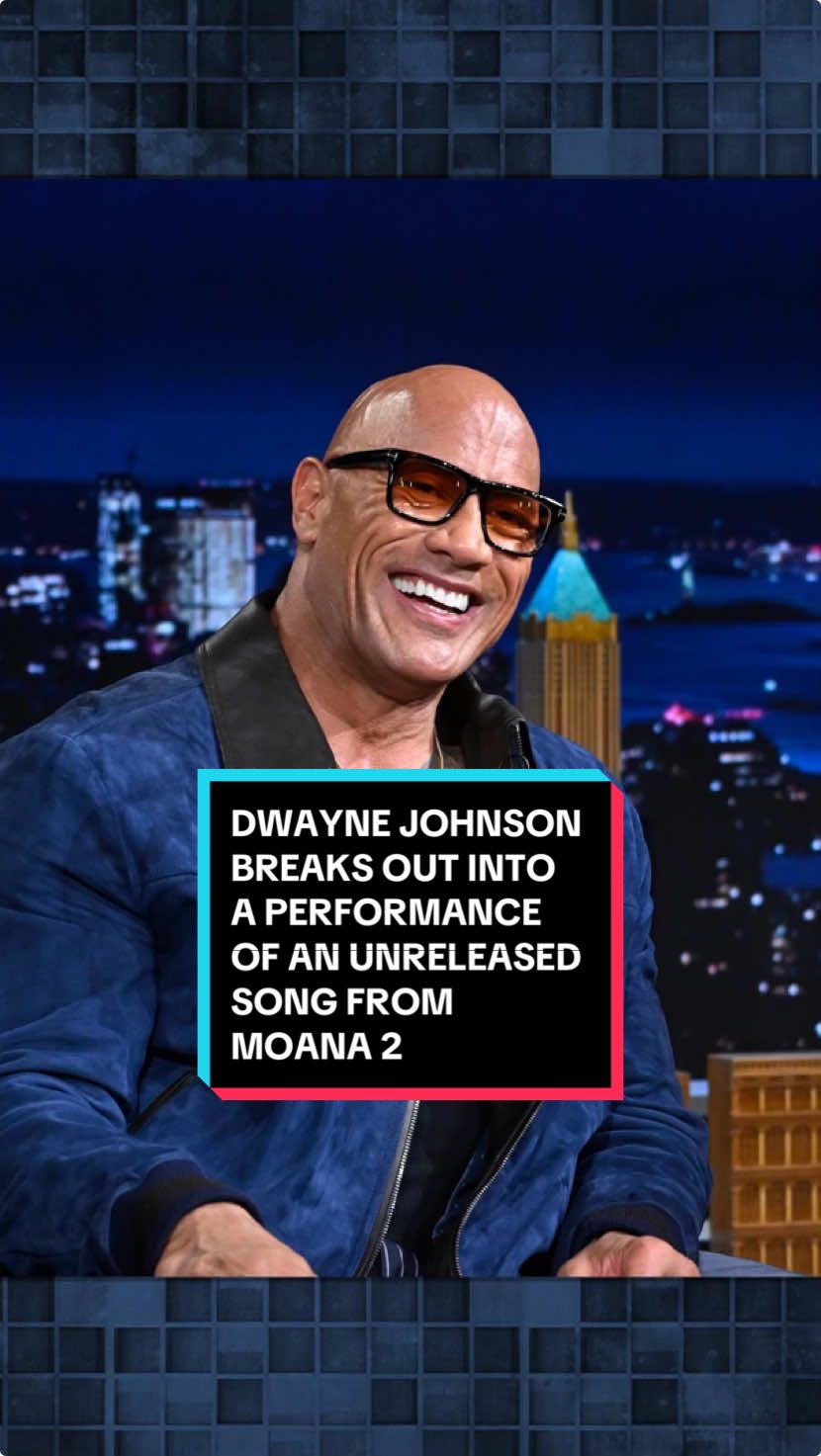 @The Rock breaks out into an impromptu performance of an unreleased song Maui sings to inspire Moana in Moana 2! #FallonTonight #TonightShow #DwayneJohnson #TheRock #Moana #Moana2 #JimmyFallon 