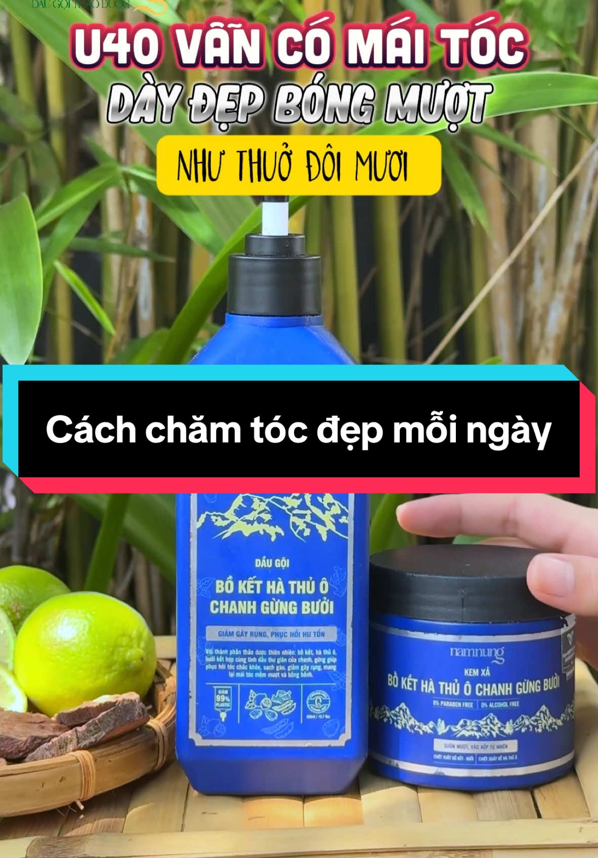 Cách để chăm sóc mái tóc đẹp mỗi ngày #xuhuong #daugoi #daugoithaoduoc #daugoinamnung #chamsoctoc #xitmoctoc 