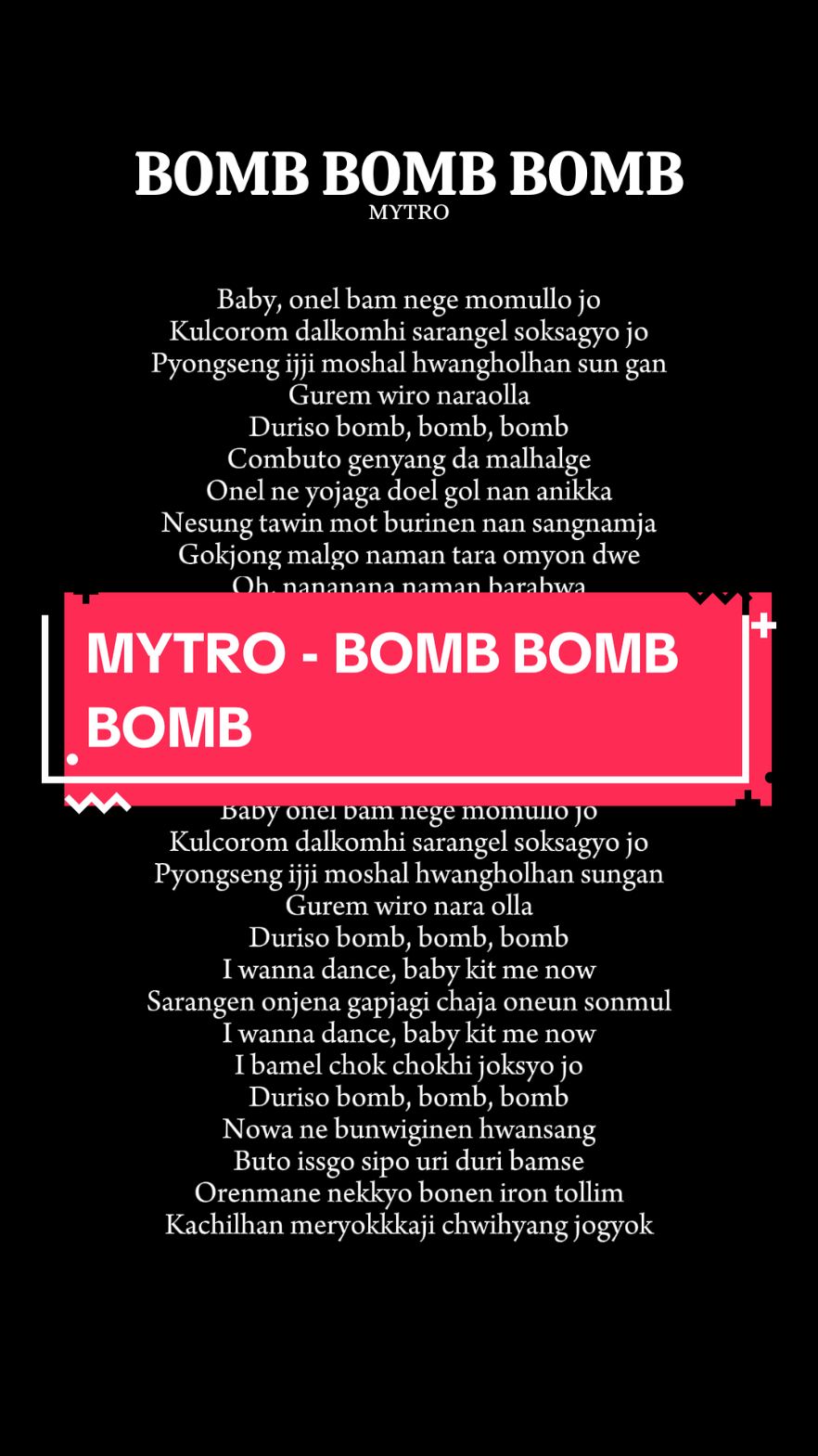 Membalas @aeritix  MYTRO - BOMB BOMB BOMB  #mytro #trot #kpop #smentertaiment 