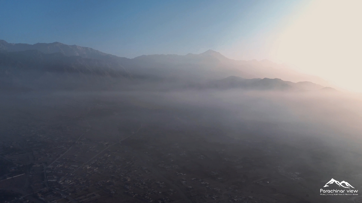 Parachinar Under Fog Drone View #underfog #morningvibes #underclouds #parachinarbeauty 