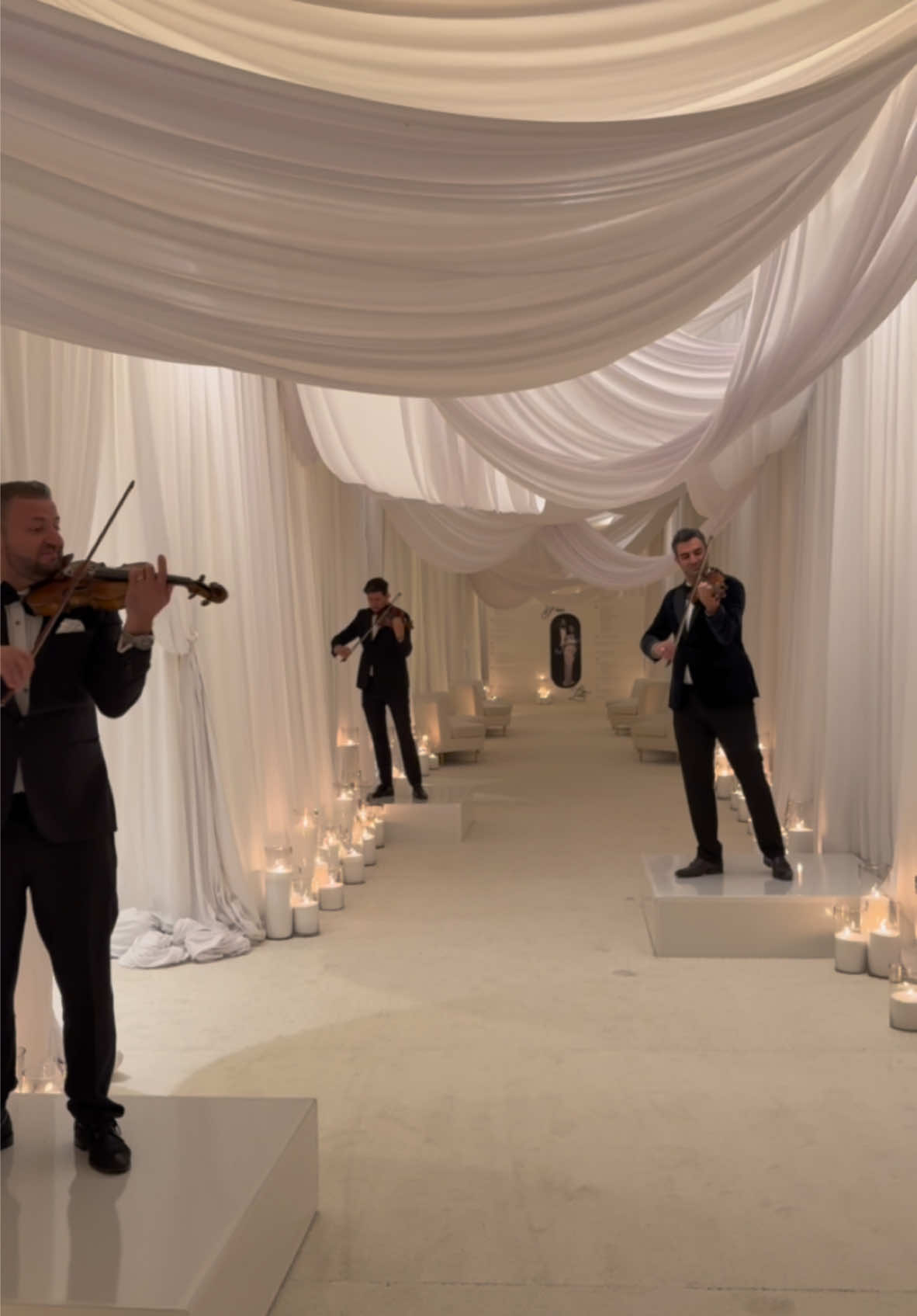 Talk a walk with me through this heavenly tunnel that led guests into a beautiful wedding reception! 🤍 #MARYMICHÉLLE #weddingtiktok #dreamwedding 