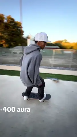 Infinite aura lost 😭💀 (@♰ ♰ ♰) #aura #skater #skateboard #fail 