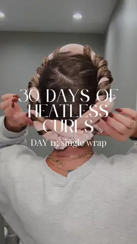 1️⃣1️⃣ Day eleven: single wrap  This wrap creates a barrel curl/wave where all your hair is curled away from your face in the same direction. This is, by far, the most popular wrapping technique you’re probably seeing on instagram. ❓Questions? Drop them in the comments! 💟 All my stylers are by Monat. I’m using IR Clinical thinning defense serum for hair growth, Restore leave-in conditioner to hydrate dry ends, and working anti-frizz spray for hold, longevity, and smoother curls. Then I unwrap and finish with Flex Control hairspray in the morning. Everything is linked in my profile. 💟 Curler and bonnet by @yanibest gentle, linked in my amazon storefront  💟 Looking for a zero-buildup haircare routine that reduces hair loss and helps you grow your best hair? Take my hair quiz and let’s see if my haircare products are a good fit for you! *I’m an Amazon Associate and may earn commission from any purchases you make using my links. 🤟🏼