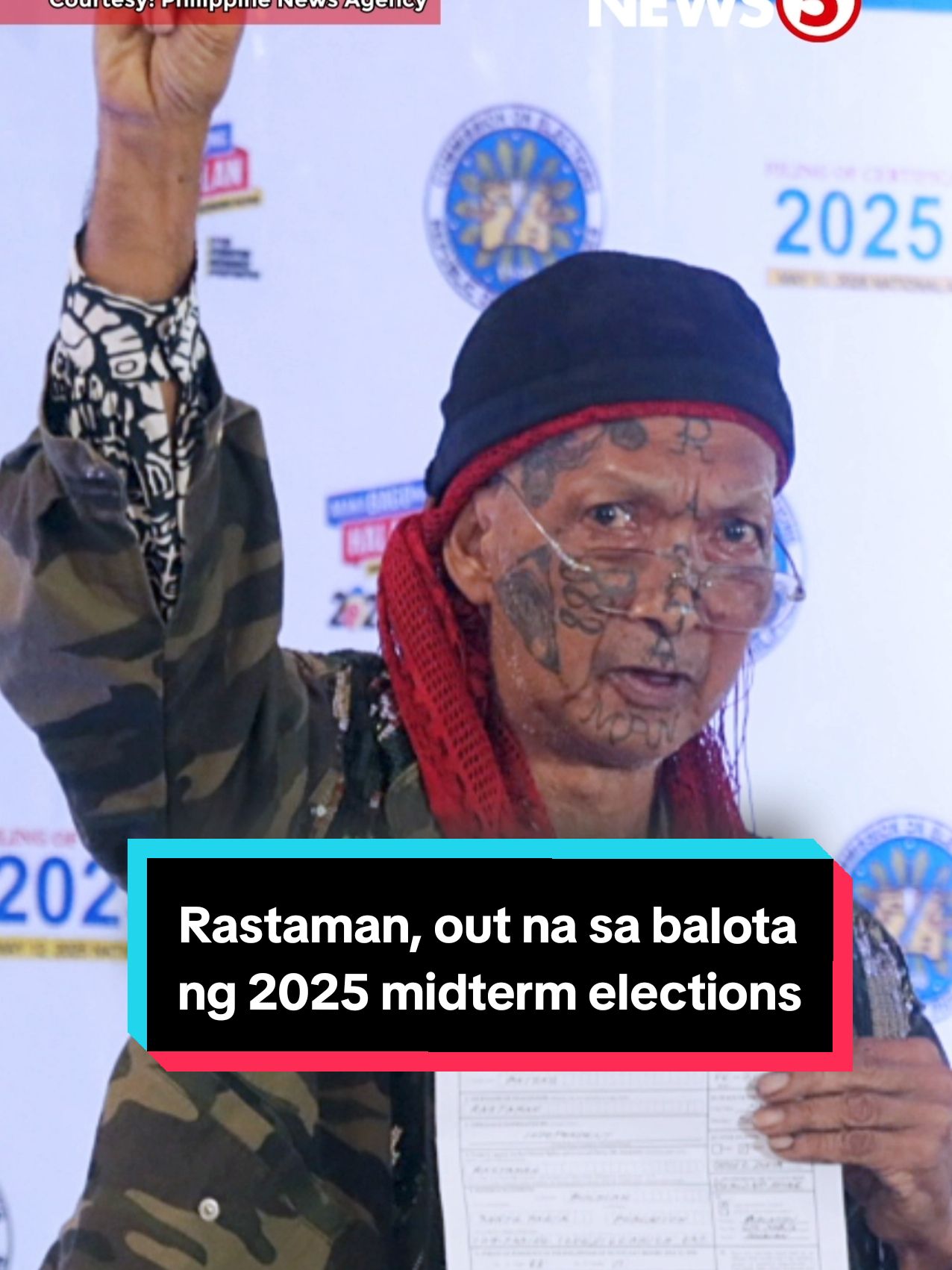 Hindi na makakasama si Rolando “#Rastaman” Plaza aka “half-human, half zombie” sa listahan ng mga kandidato sa pagkasenador para sa 2025 midterm elections. Alamin kung bakit sa video na ito. #BilangPilipino2025 #News5 #NewsPH #SocialNewsPH | via Nicole Ann Teotico