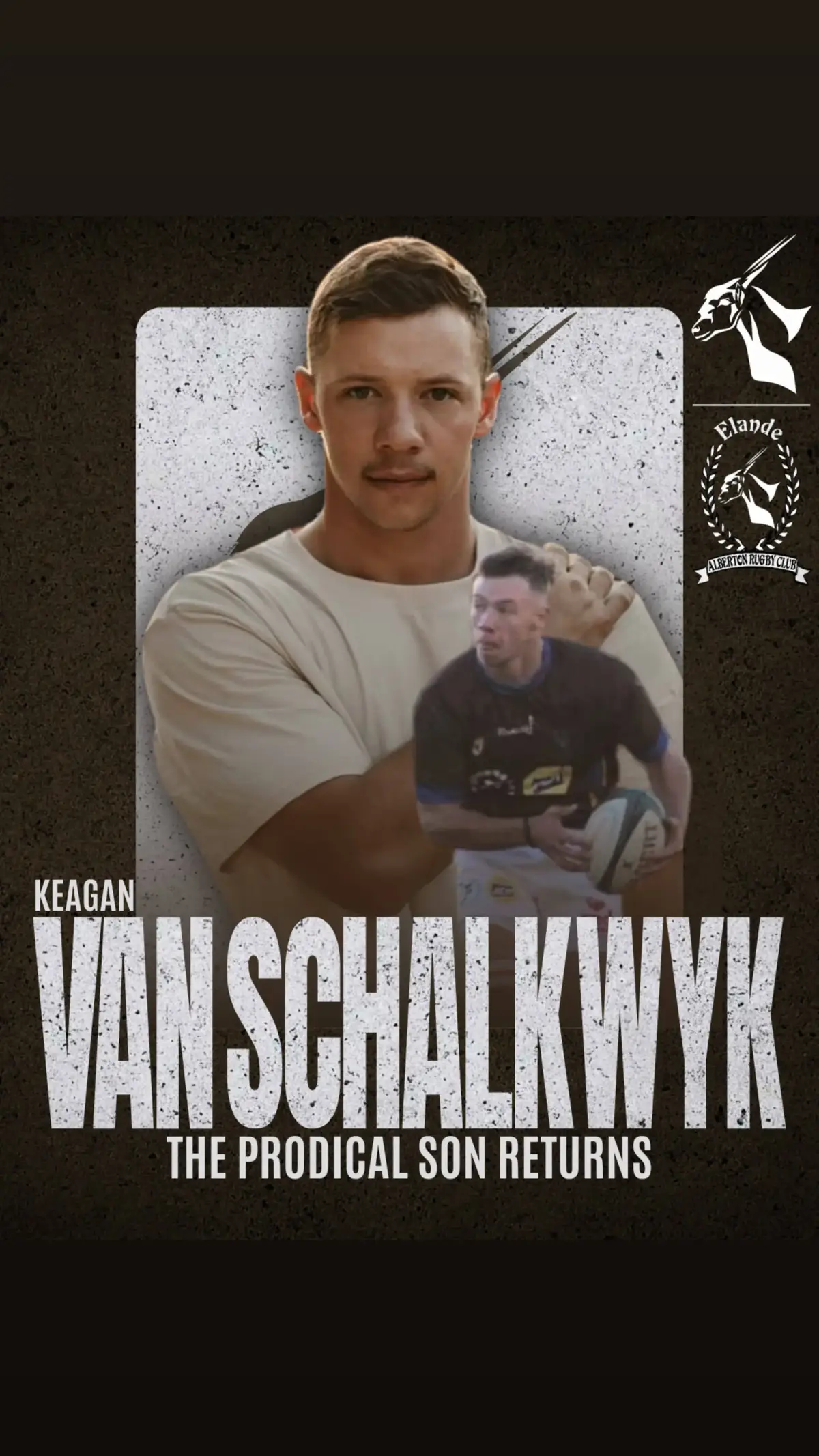 ‼️The prodical son returns‼️ Van Schalkwyk was born and breed  in Alberton, who swapped clubs for the 2024 as work led him to the north. The mercurial flyhalf has elected to rejoin his hometown team for the 2025 season. Keagan has turned out on a number of occasions  for the Elande first side in 2023 and will be looking to add to the caps he accumulated  in 2023. His educated boot and natural ability to create opportunities  for the players alongside him add to the value that he brings to the club. Welcome back Keagan  we look forward to seeing you on the pitch🏉 #elandpride #clubrugby🔥 #elandstrong #welconehome 💯