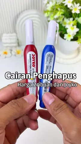 Cairan Penghapus harga 2ribuan dari joyko, cocok buat dibawa kesekolah karena ukuran yang ramping,, #cairanpenghapus #cairancorektion #penghapus #penghapuspulpen #tipex #joyko #alattulis #alattulissekolah #stationery 