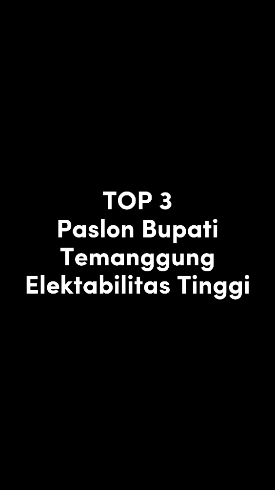 Sumber: chartapolitika #temanggung #temanggung24jam #pilkadatemanggung 