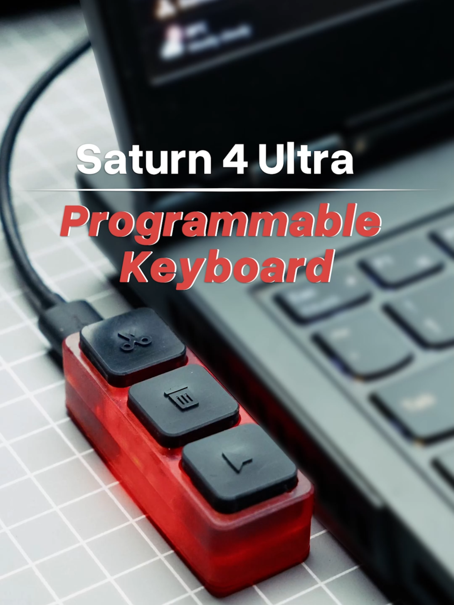 great design by gokux, It allows for easy programming to assign preferred hotkeys to each button. Printer: Saturn 4 Ultra Filament: Elegoo Standard Resin #Red Model: Tiny Programmable Hotkey Keyboard Designed by gokux Model & Code: Link in Bio #elegoo#elegooprinter#Elegoofilament#Elegooresin#3dprinting#3dprint#maker#DIY#satisfyingvideo#3dprinter#asmrvide#asmr#3dprintingasmr#meme#technology#Lifestyle#steam