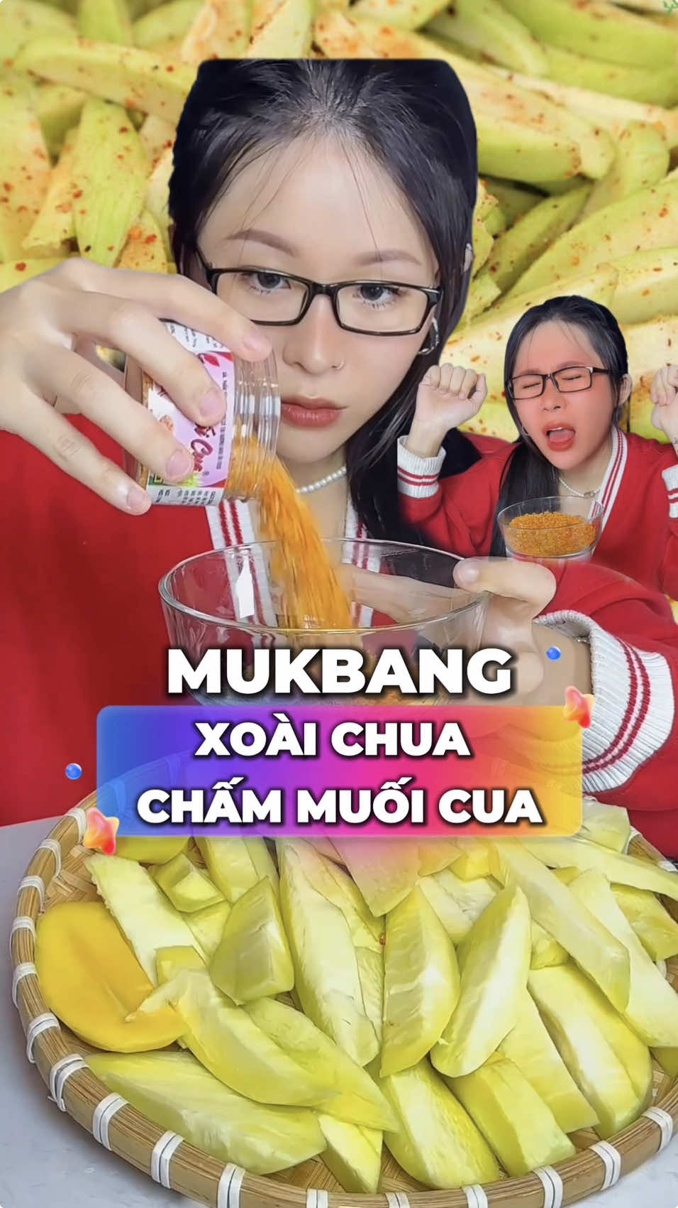 Tới giờ mukbang xoài chua chấm muối cua #LearnOnTikTok #AnCungTikTok #MuoiToday #Gmvmoxi 