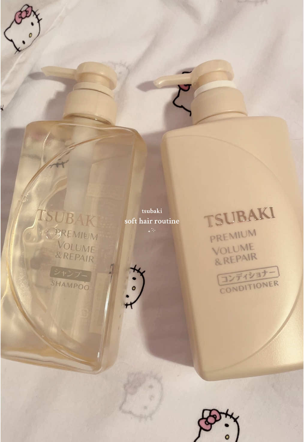 shiseido tsubaki shampoo & conditioner set for the softest hair ˖ ࣪⊹ from tiktok shop  #tsubaki #shiseido #hairtok #hairroutine #glasshair #showerroutine #SelfCare #wonyoungism 