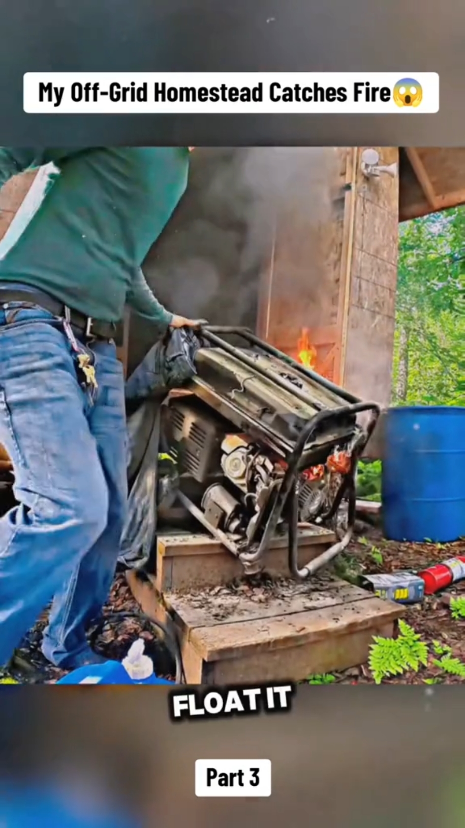 My Off Grid Homestead Catches Fire #Outdoors #outdoor #outdoorcooking #alaska #survivalskills #bushcraft #survive #survival #cook #camp #cooking #camping 