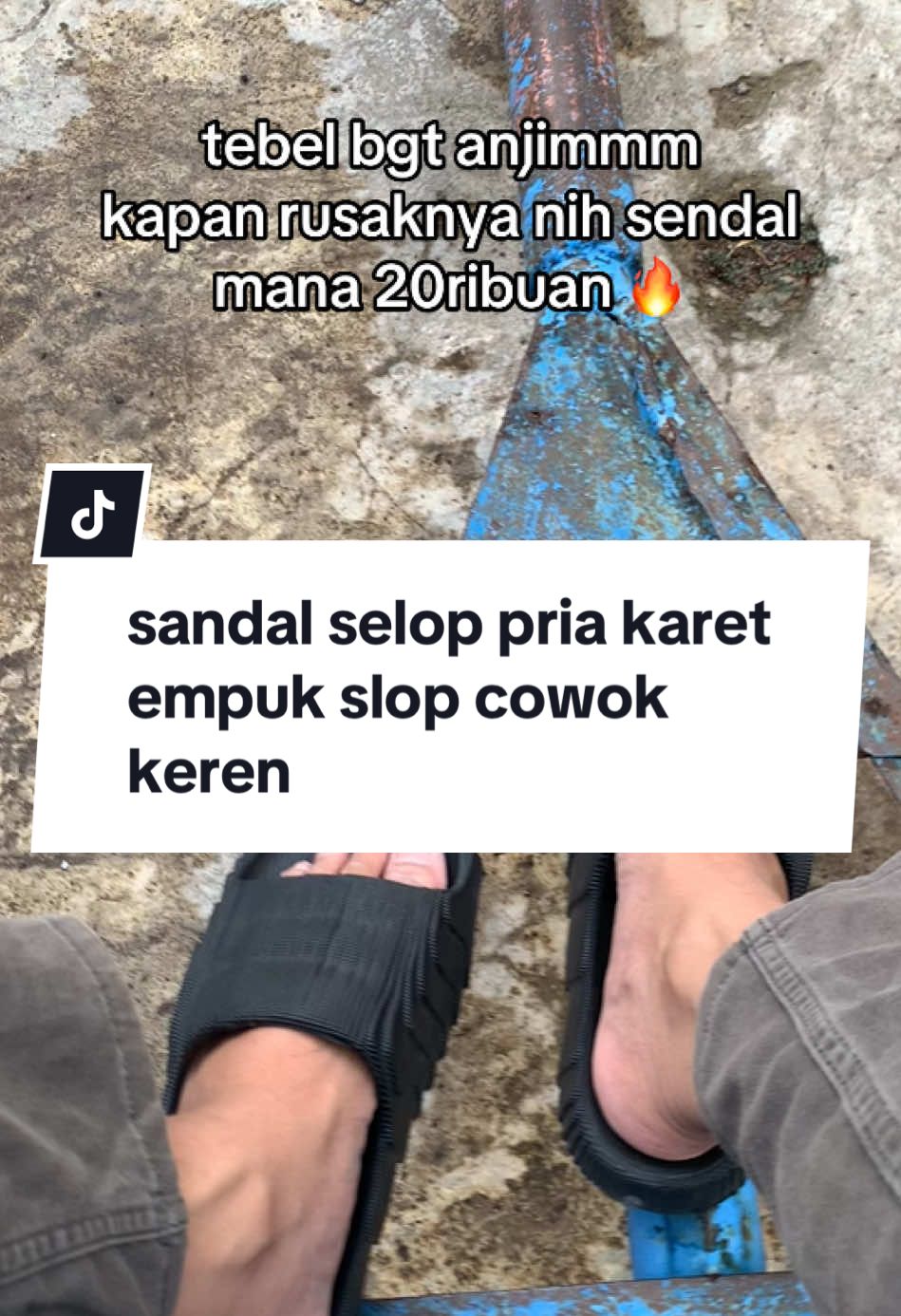 sandal selop pria karet empuk slop cowok keren #sandalseloppria #sandalsloppria 