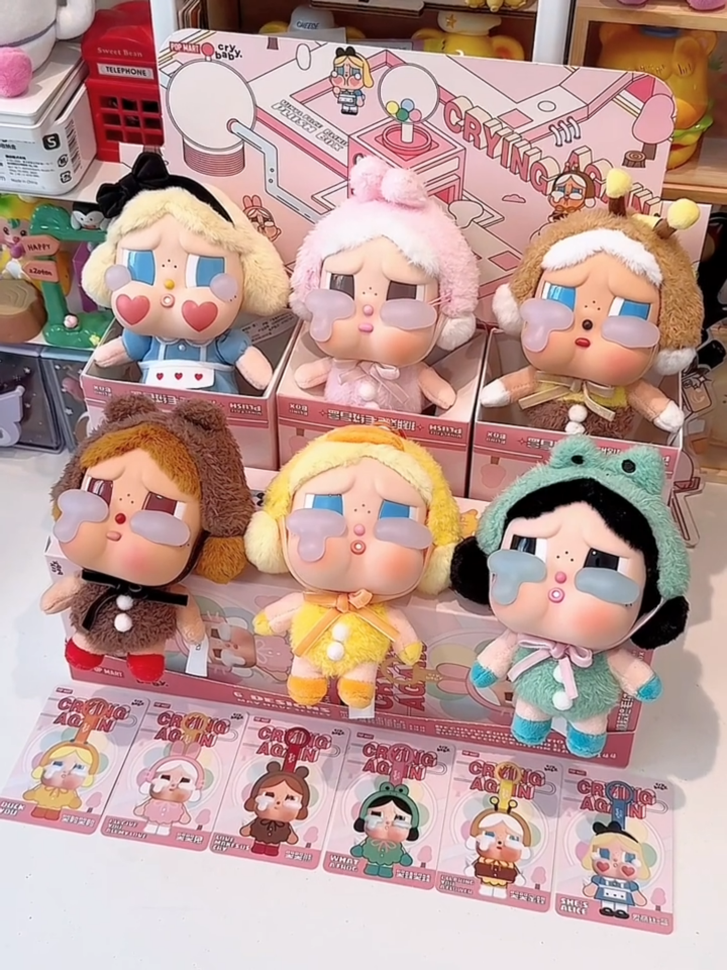 Crybaby Crying Again Plush Series Unboxing~ #fyp #unboxing #cute #toys #blindbox #plush #popmart #crybaby