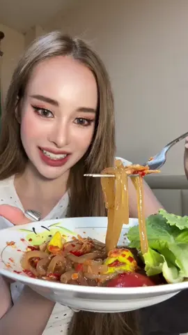 💖มาลองกินตำเส้นหนึบกัน✨ #ตำเส้นหนึบ #เกรซซี่ #asmr #กินโชว์ 