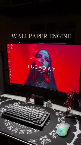 WALLPAPER ENGINE 🔥✨ #fiatinnocent #จัดโต๊ะคอม #wallpaperengine #wallpaper #mydesk #desk #myroom #จัดห้องคอม 
