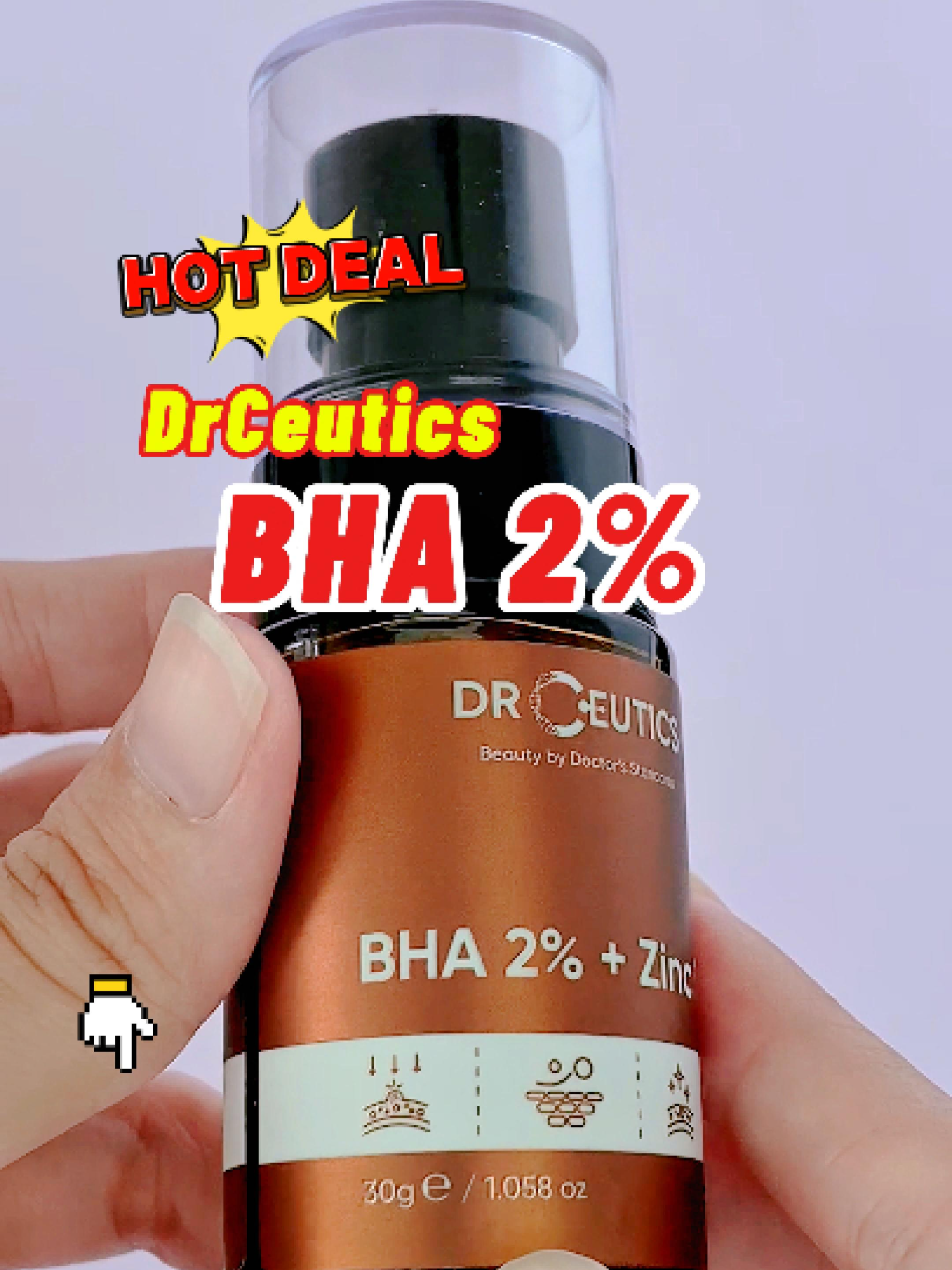 [QUÀ TẶNG] DRCEUTICS Serum Kẽm BHA 2% + Zinc PCA 1% Làm Giảm Mụn Và Giúp Loại Bỏ Dầu Cho Da (30g) #giadinhhaingo #xuhuong #skincare #drceutics #bha #lamdep#beauty#trending