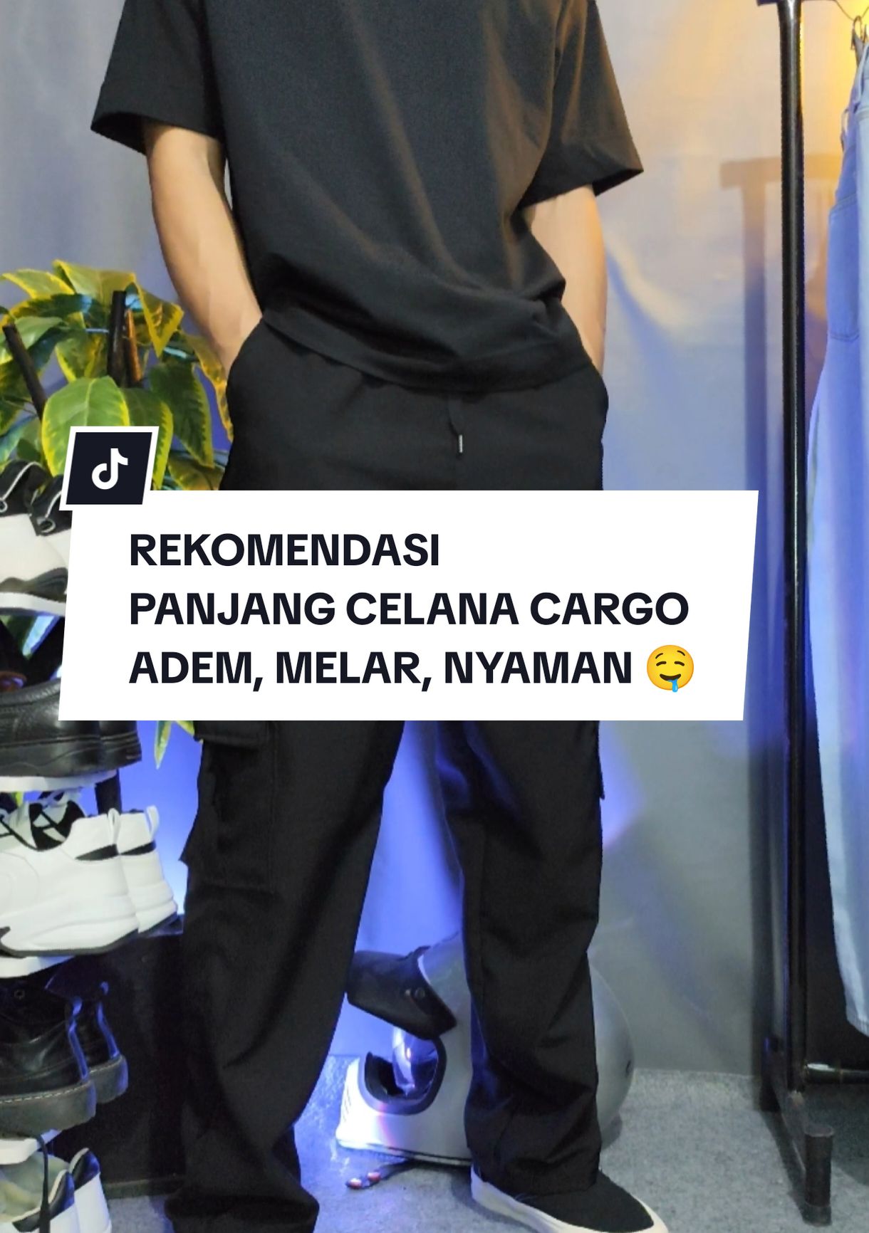 rekomendasi celana cargo adem, bahan melar, bahan lemes #celanacargo #cargopants #celanapanjang #celanapria #celanaloose