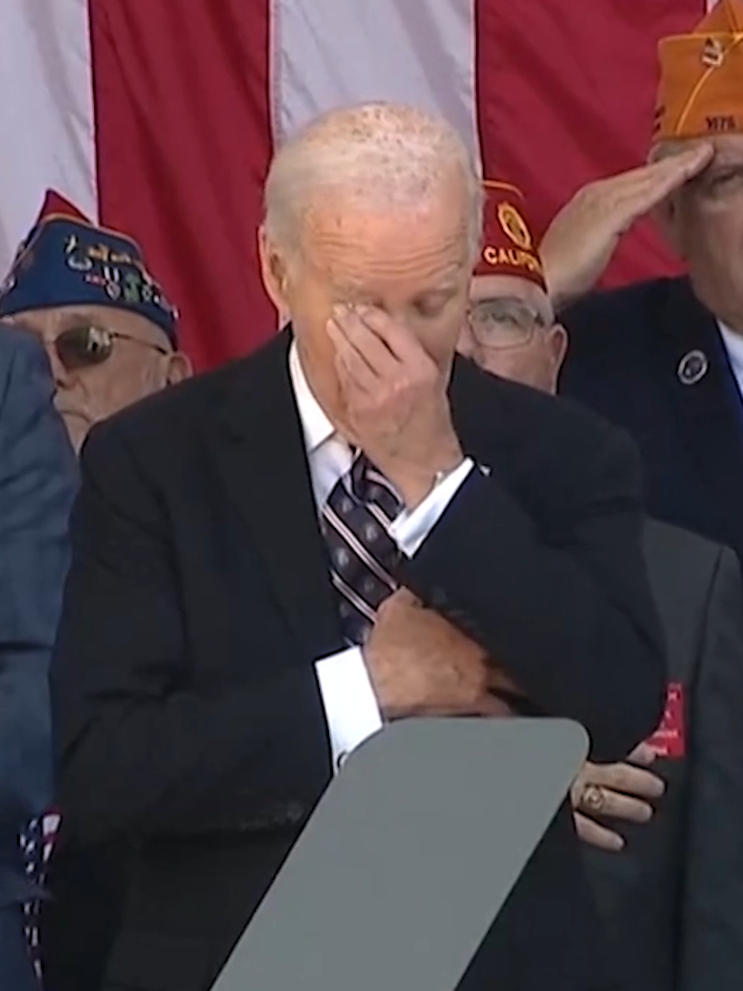 An emotional Joe Biden was guided on stage at plaque unveiling for his late son Beau in a very touching day for the Biden family.  #biden #joebiden #emotional