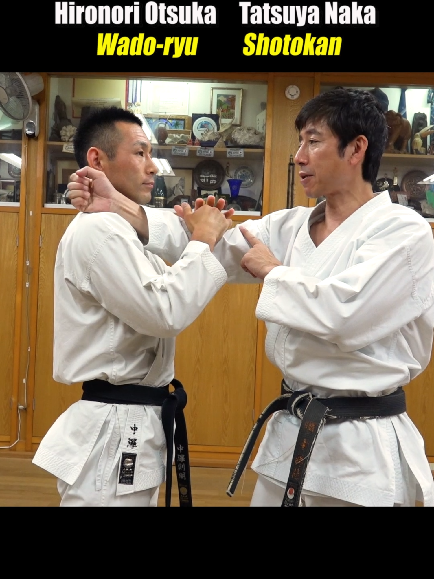 Hironori Otsuka sensei, Wado-ryu #karate Tatsuya Naka sensei, Shotokan Karate