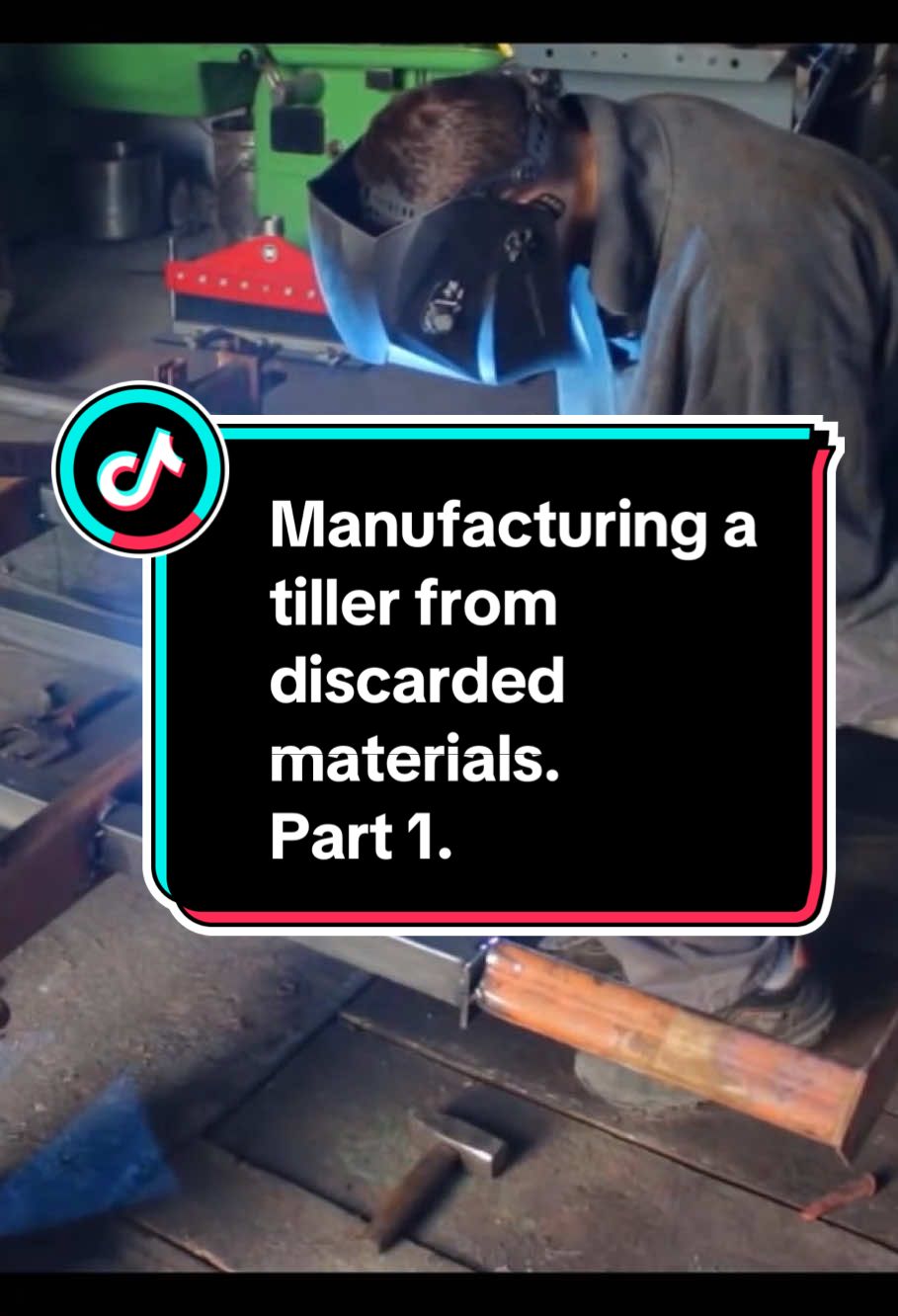 Manufacturing a tiller from discarded materials.  Part 1.  #mechanic #for #fyp #manufacturing #material 