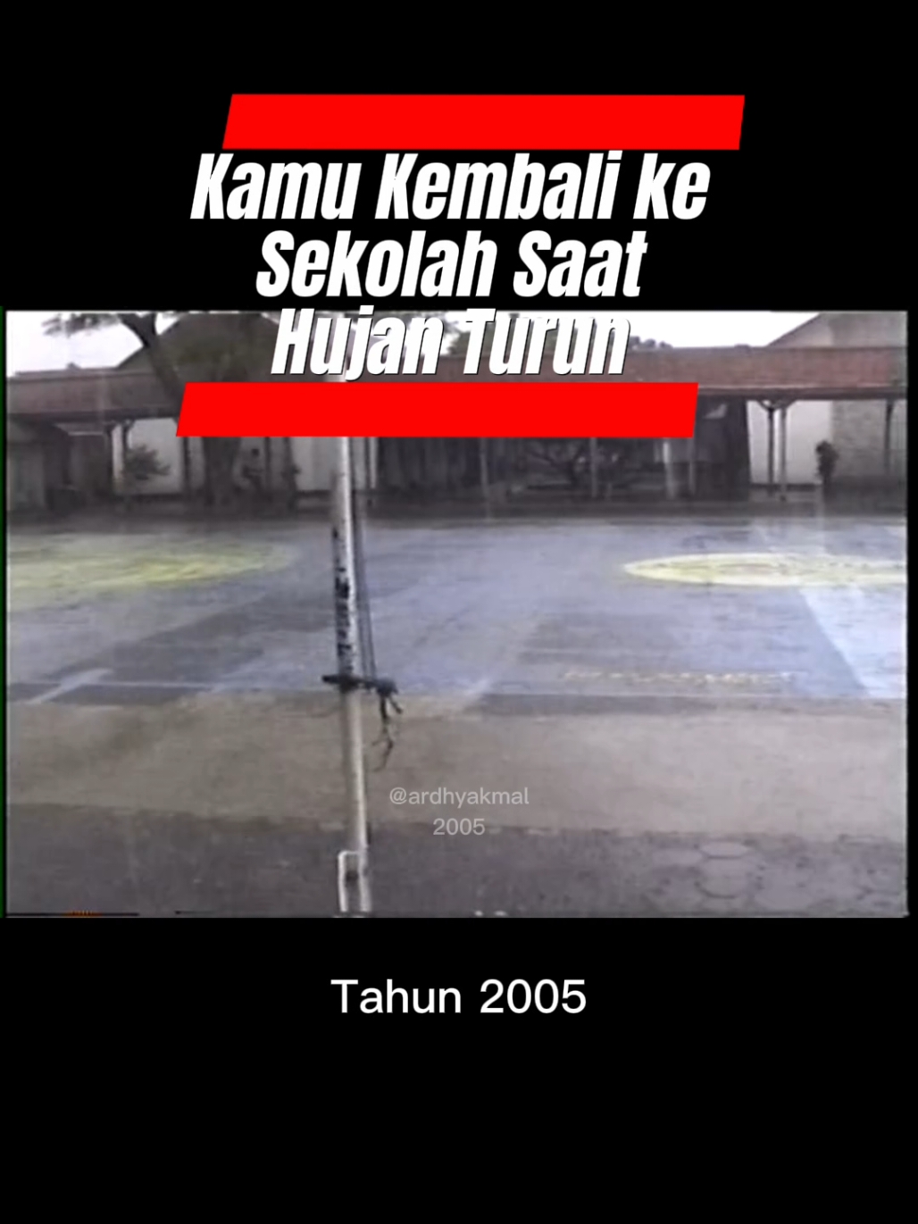 Vibes hujan di sekolah 🌧 #videojadul #Video8 #vhs #betamax #hujan #oldtapes #videotapes