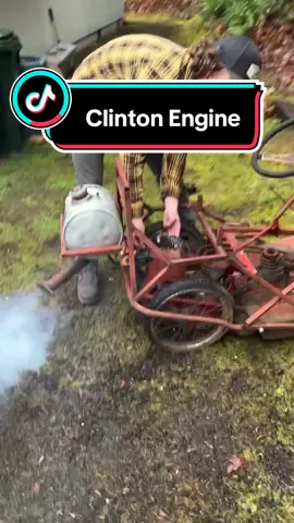 Replying to @iilovemydog6 We are making good progress on the homeade riding lawn mower. We should be mowing in no time. #clinton #smallengine #mower #engine 