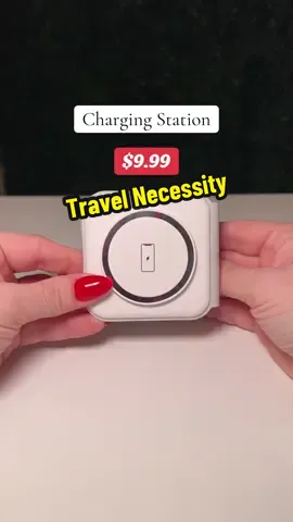 This is the perfect charging pad for iphobe users. Only 1 cord needed and everything chsrges at the same time!  It folds up nicely and takes up less space. #iphoneaccessories #iphonecharger #chargingpad #chargingstation #charger #tiktokshopholidayhaul #tiktokshopblackfriday #tiktokshopcybermonday 