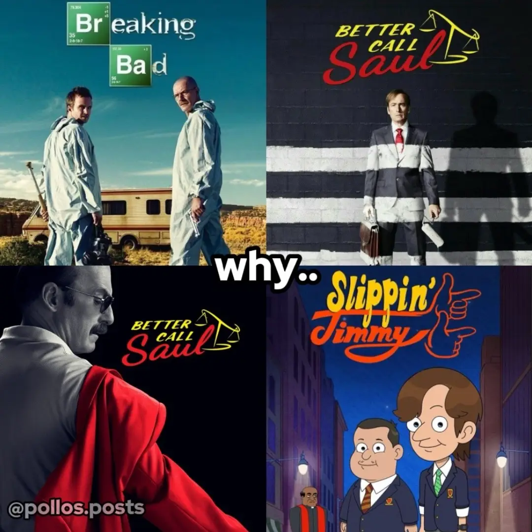 imagine these shows🤣 #fyp #slideshow #viral #breakingbad #bettercallsaul #walterwhite #jessepinkman #saulgoodman #minerals #hankschrader #slippinjimmy #betterfuelhuell #huellbabineaux #breakingbad2 #flynn 