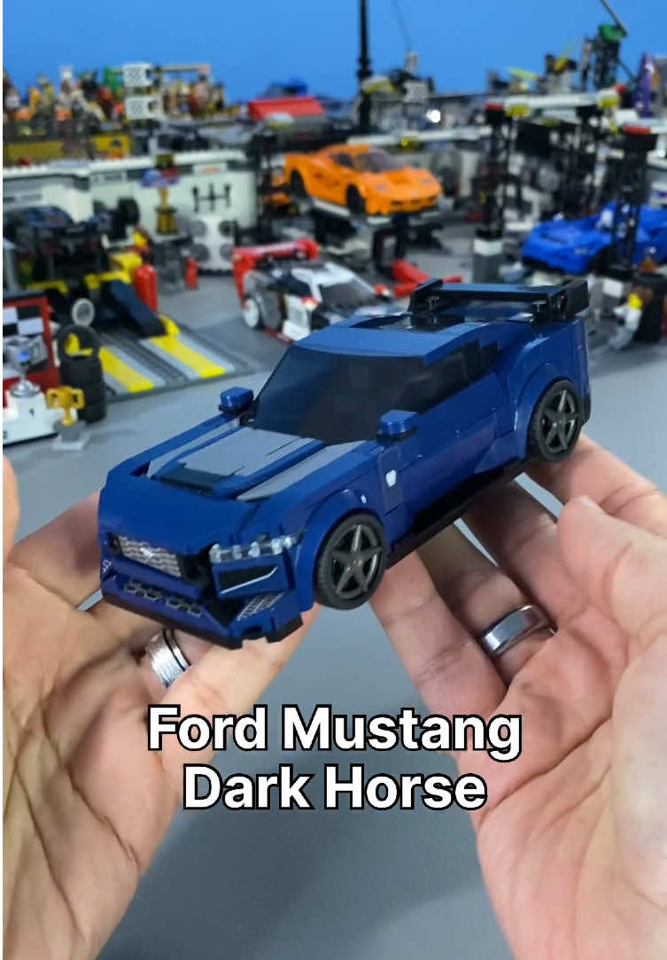 I love this version of the Ford Mustang Dark Horse set 76902 by Lego😍 What do you think? What’s your favorite SC…that you could just look at forever? Let me know in the comments! 🤙🏼😃 • • • #lego #legospeedchampions #speedchampionsraceway #toys #legocar #ford #mustang 