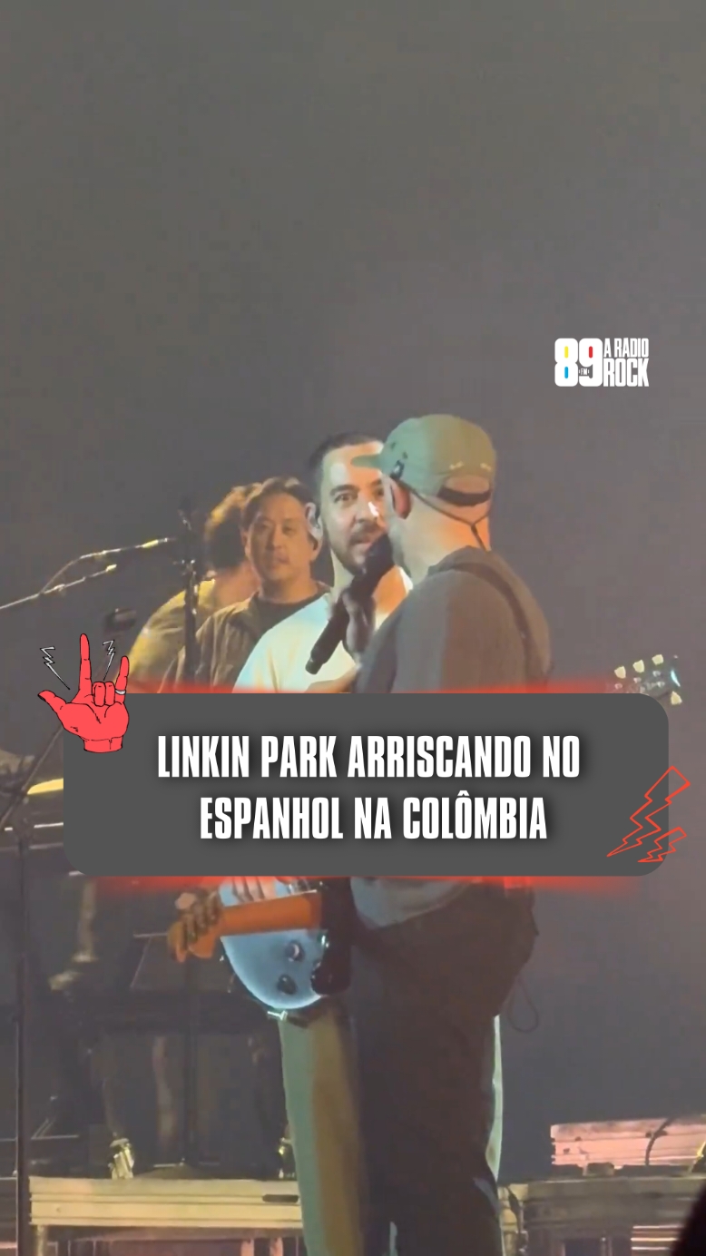 LINKIN PARK ARRISCANDO NO ESPANHOL NA COLÔMBIA Mandaram bem demais hein? Créditos: @@Miguel_G_1_1 (X) #89 #89fm #89aradiorock #89fmaradiorock #radiorock #aradiorock #rock #vivaorock 