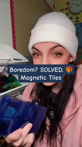 Magnetic tiles: keeping your kids busy while you sneak that spiked eggnog. Cheers to the gift that saves your sanity. #BuildingMerryChaos #christmashack #TikTokShopBlackFriday #giftideasforkids #kidstoys #giftideaforgirls #giftideaforboys 
