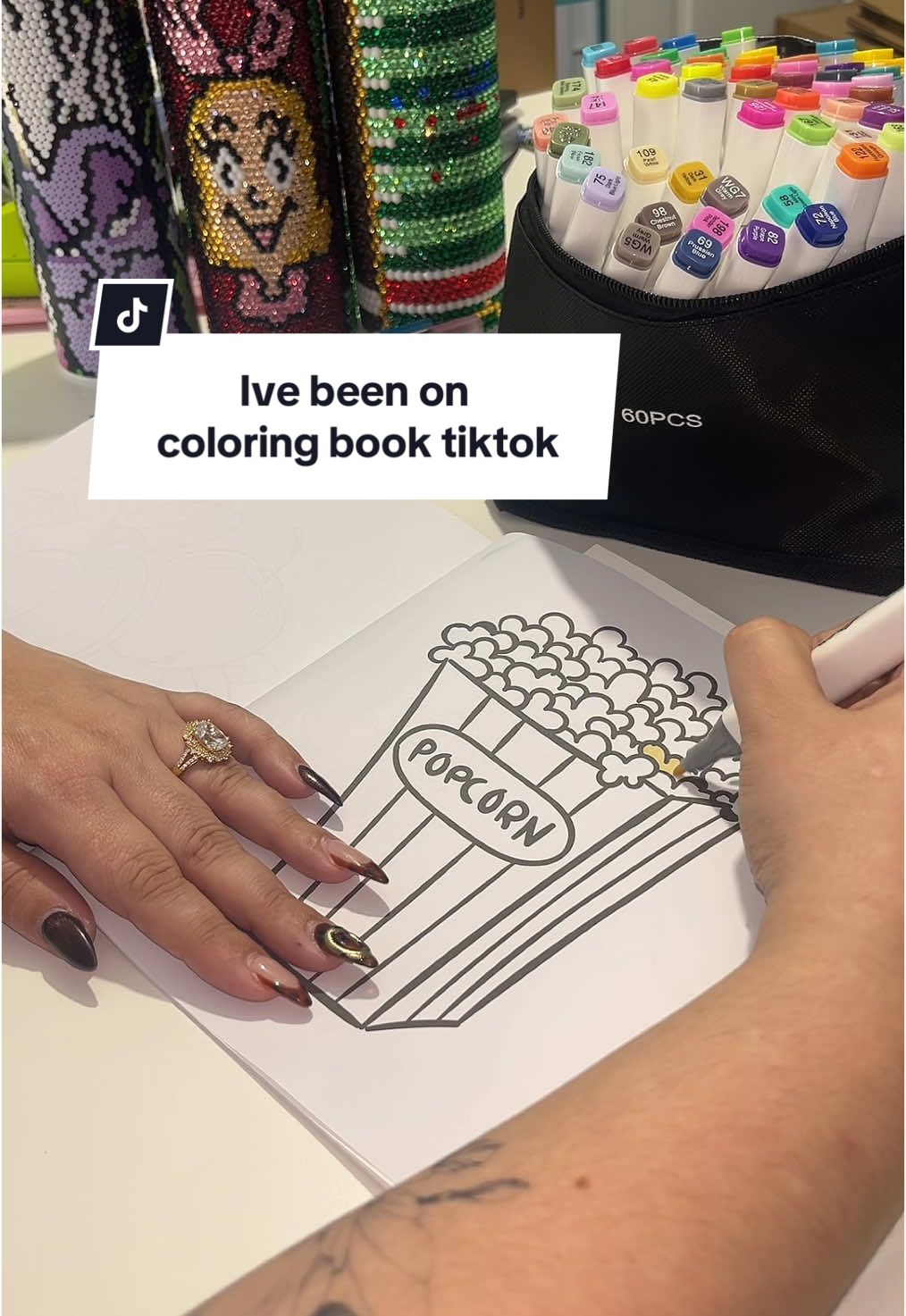 Help. I need to learn every single thing about my new hobby now. #colorbook #coloringpages #coloringpage #coloringtutorial #coloringbookforadults #markers 