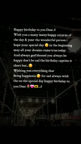 Happy birthday🌷💗🫶...!!#bangla_status #Status #foryoupagе #lyrics #support @💖Wahid ahemmed🖤  Done