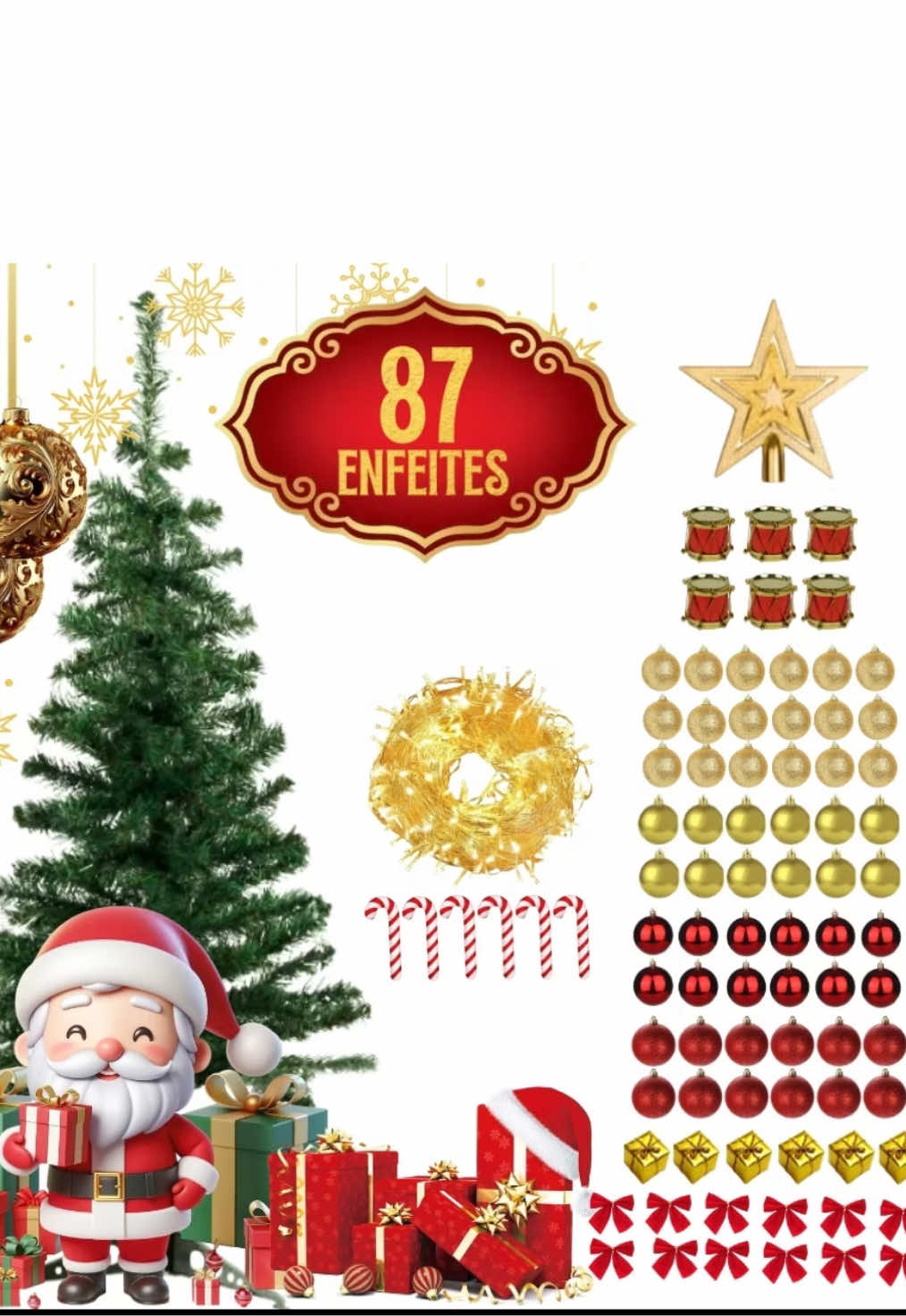 É oficial! A melhor época do ano chegou  Vem garantir sua decoração no precinho! https://s.shopee.com.br/8fB5ult6fD?share_channel_code=1 #natal #shopee #arvoredenatal #enfeitesdenatal #christmas #natal2024 #papainoel #decoracao #decoracaodenatal #achadinhos 