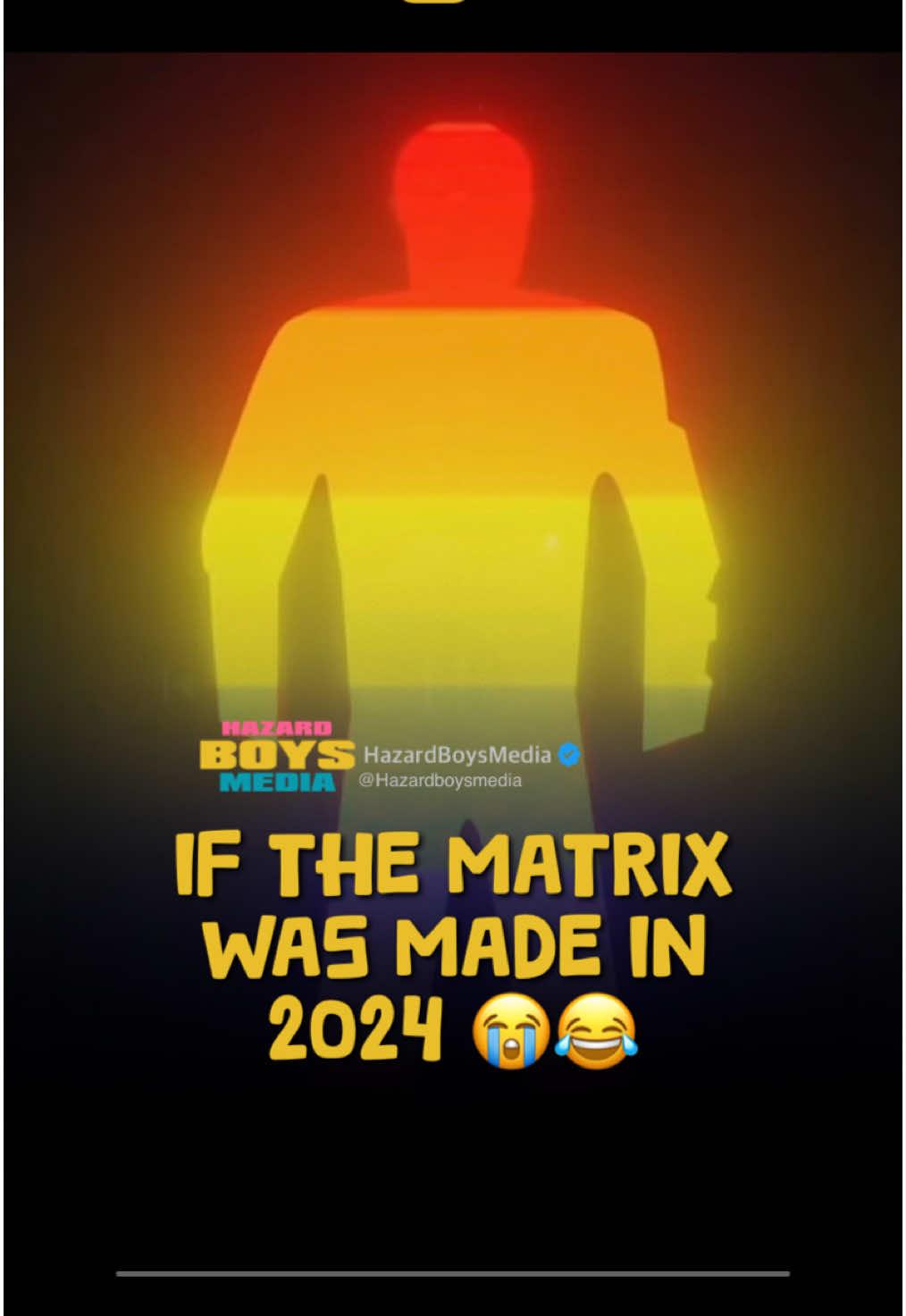 If the Matrix was made in 2024 😭😂 #matrix #gender #neo #funny #fyp #hazardboys #comedy