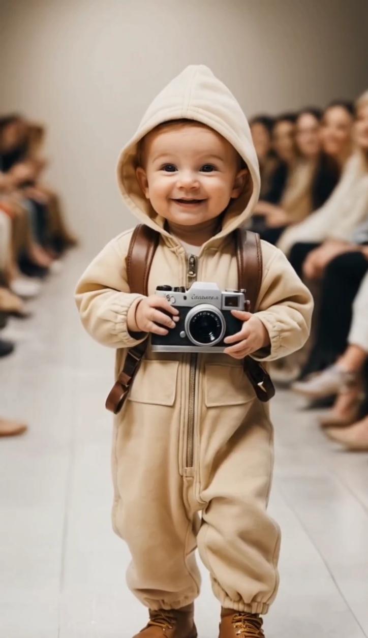 Baby Career Fashion Show #cute #fashion #baby #AI #Runway #fyp #viral #fashionshow #catwalk #forkids #foryou #cutebaby #babylove #babytiktok #kidsoftiktok #kids #kidssong #professional #career 