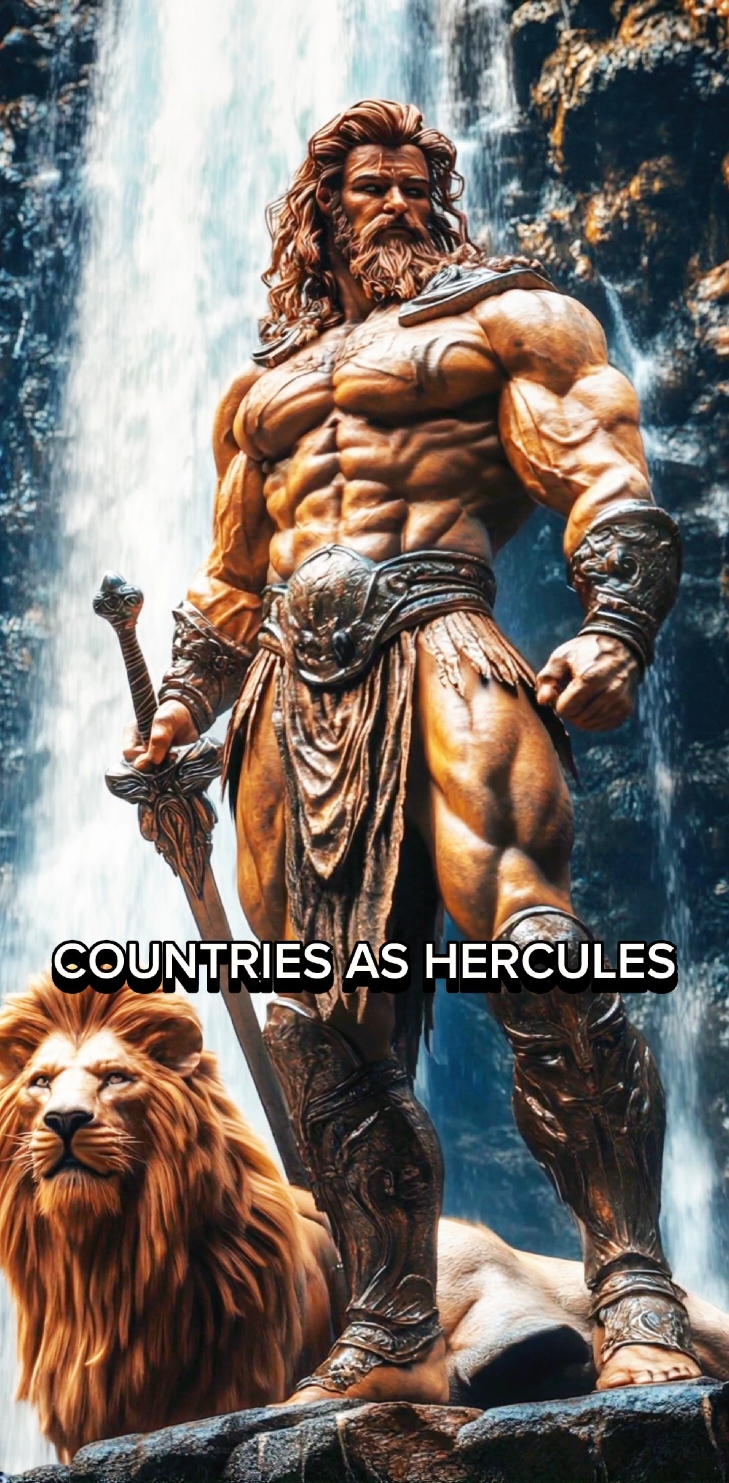 Countries As Hercules 💪#hercules #ai #countries #strong #zeus #midjourney 