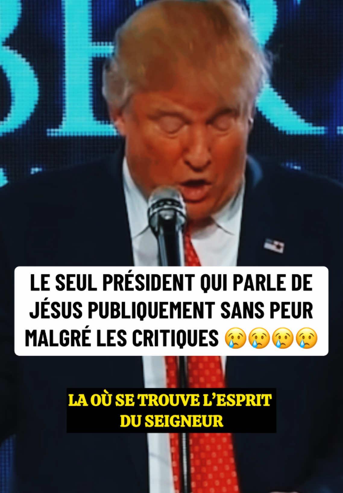 Donald trump le seul président de la planète qui n’a pas peur d’afficher son amour et sa foi en jésus malgré les critiques😢#chretien #christianisme #jesus #fyp #pourtoi #fouryou #dieu #donaldtrump #celebrity #bible #foi #verite #jesuslovesyou 