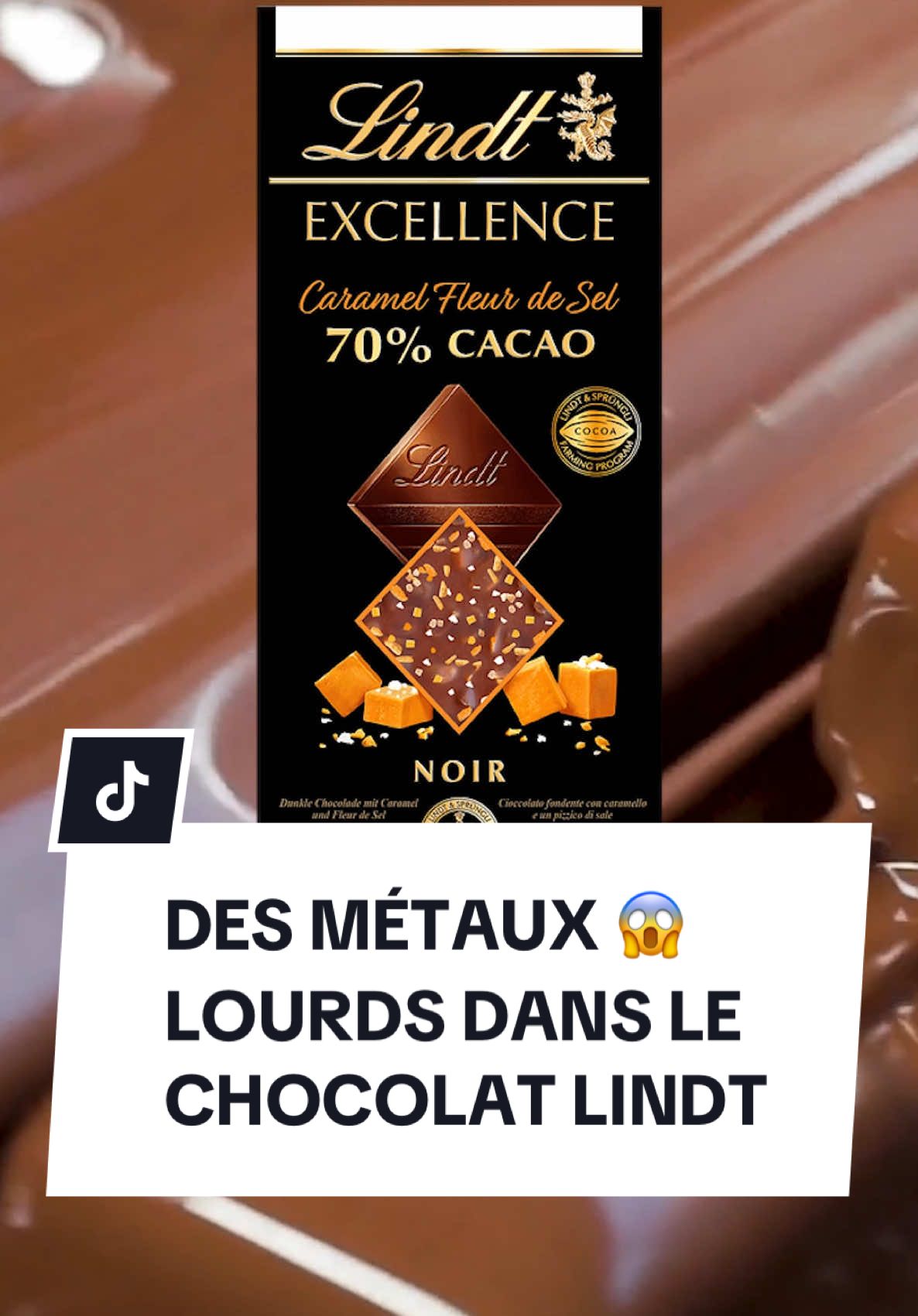 Trop de métaux lourds dans certaines plaques de chocolat Lindt 😱 #lindt #chocolat #chocolate #lindtchocolate 