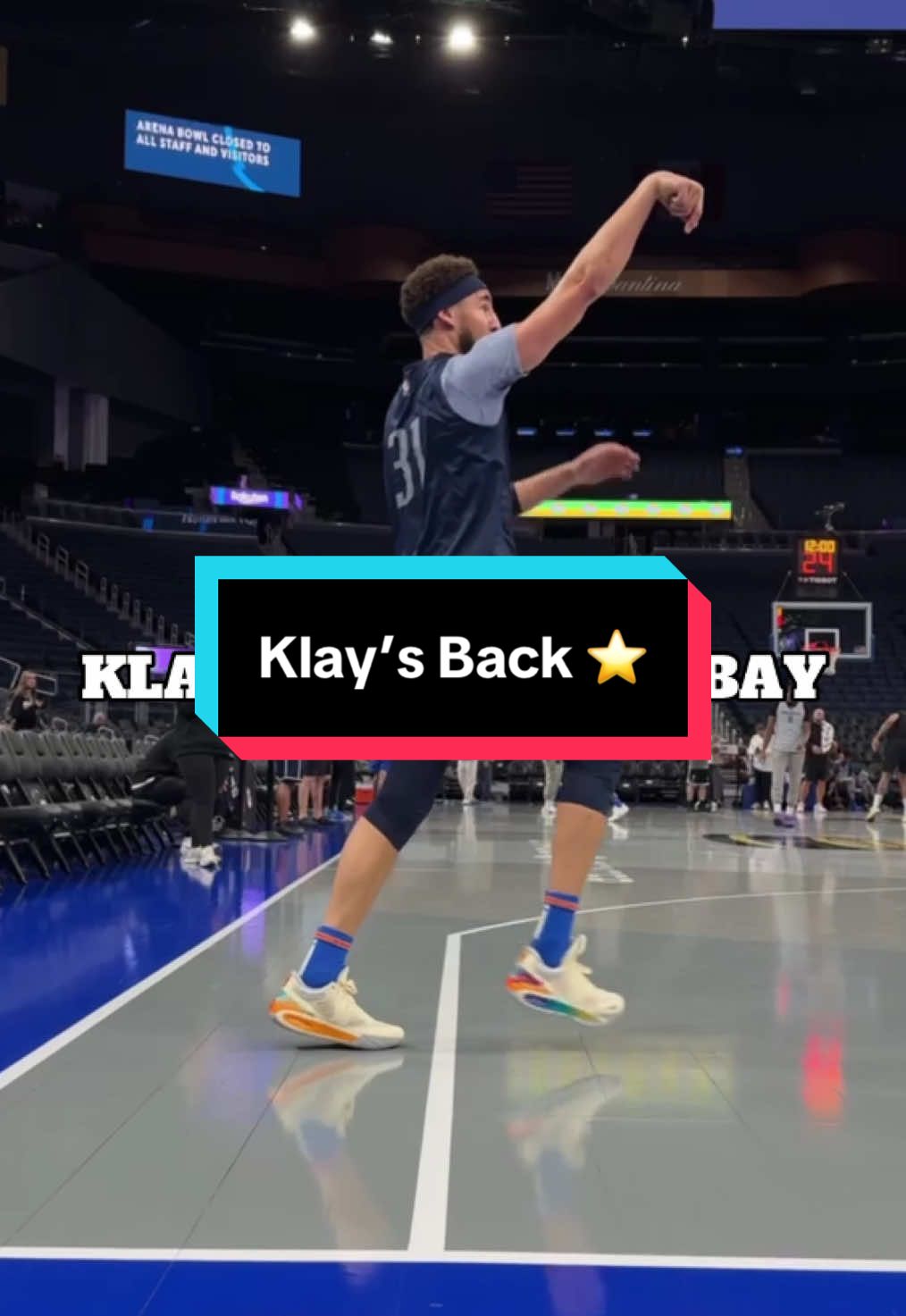 KLAY back in the BAY! 🥲 #NBA #basketball #KlayThompson 