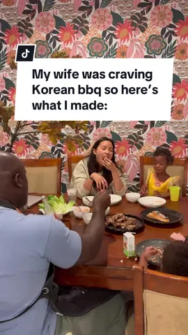 She was too tired to go out so i brought kbbq home to her instead 👏🏿🤤 #chefhusband #koreanbbq #kbbq 