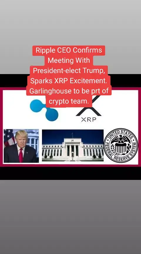 Brad Garlinghouse to be part of crypto team under Trump administration.  #ripplexrp #xrpnews #xrpripple #xrparmy #cryptocurrency #crypto #xrpetf #RLUSD #RIPPLE #XRP #xrpledger #