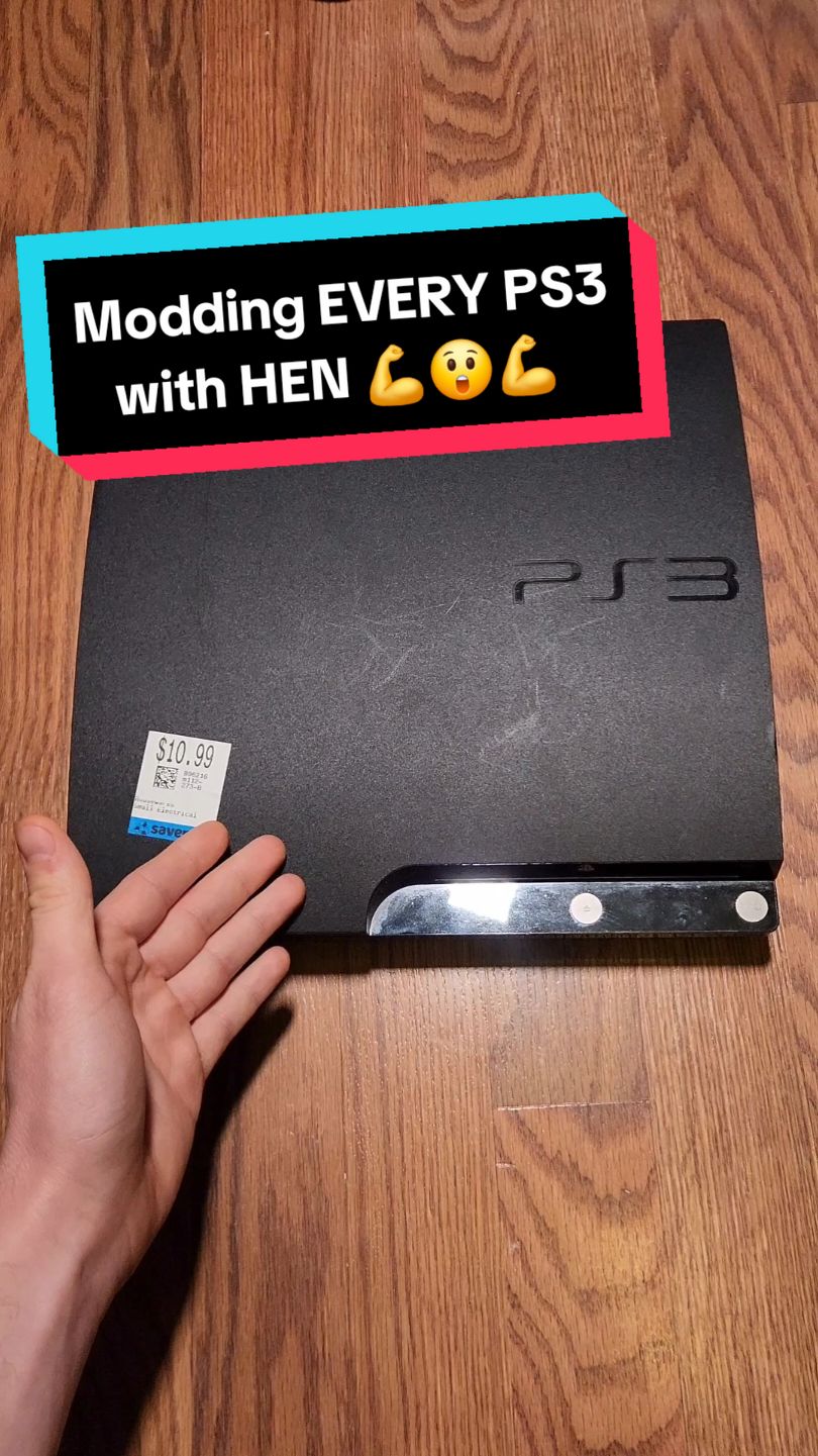 let's mod a PS3 with HEN! #playstation #gaming #playstation3 #ps3 #techtok #tech #technology #mod #mods #modding #hombrew 