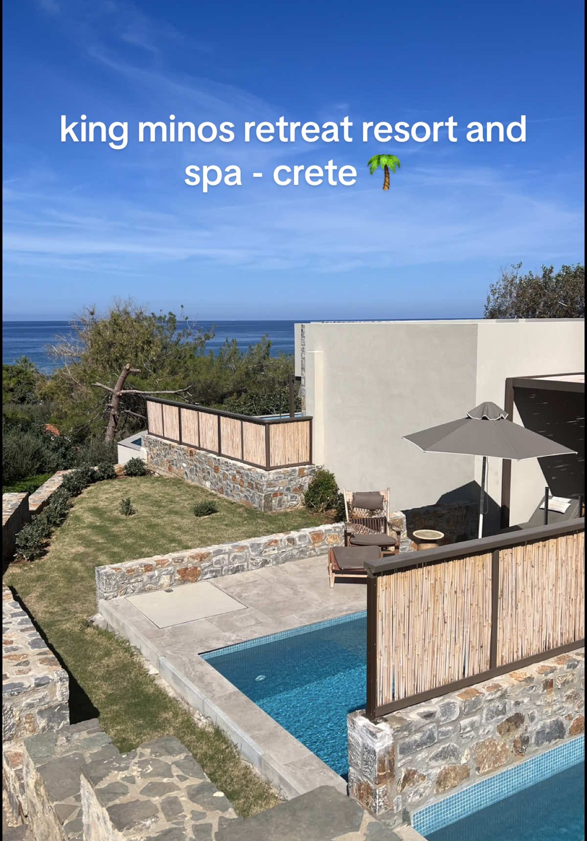 Spent the week at the most beautiful hotel ever in Crete, Greek Islands.  Hotel: King Minos Retreat Resort and Spa  £665 each all inclusive 💙 (went in october 2024) #crete #hotel #kingminosretreat #kingminosretreatresortandspa #greece #cretegreece #travel #greecehotel #hotelrecommendations #hoteltour #luxuryhotels #allinclusiveresort #travellifestyle #fyp #blackgirlsinluxury 