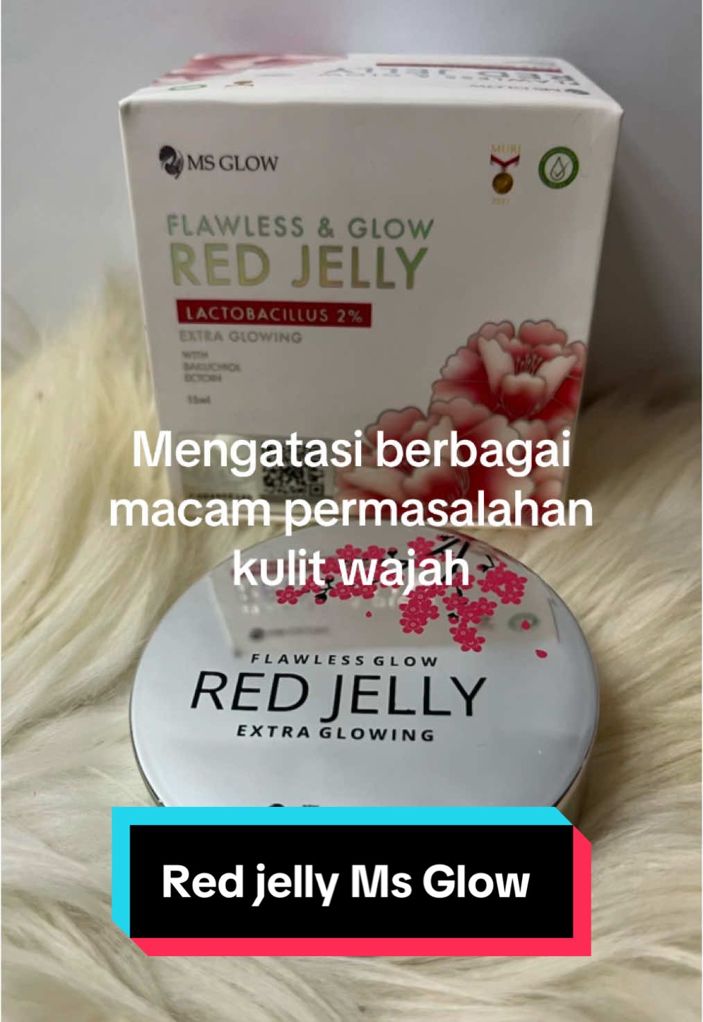 Red jelly Ms Glow Original mengatasi permasalahan kulit wajah seperti jerawat,bekas jerawat,flek atau noda di wajah..#msglowskincare 