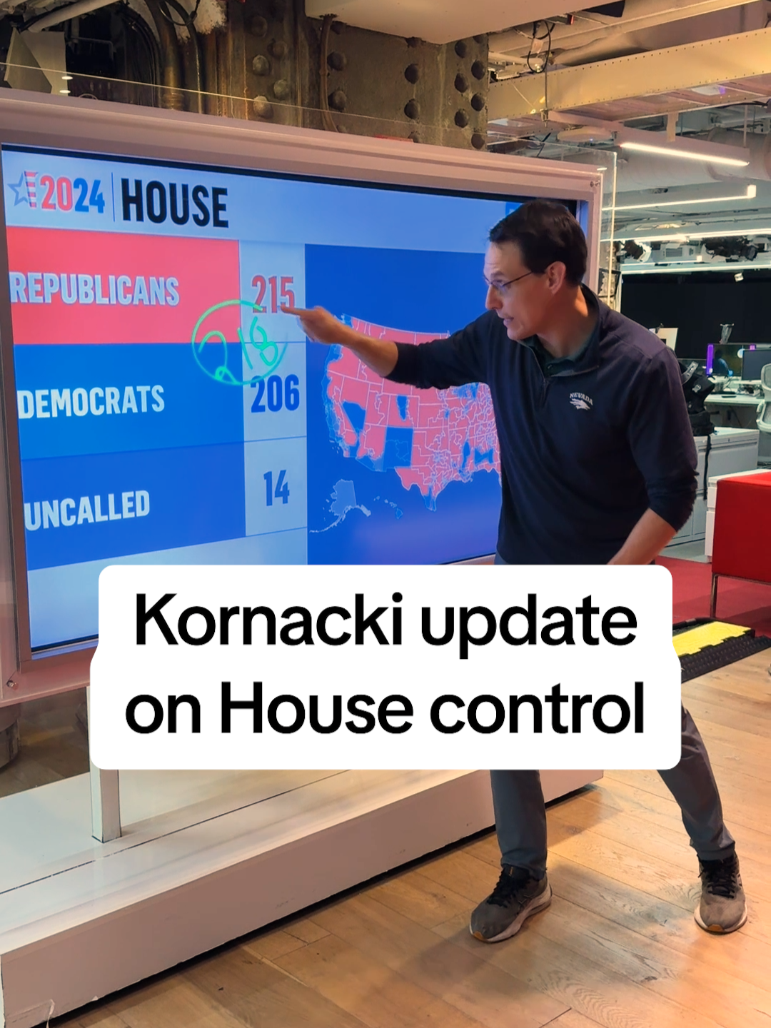 Will #Democrats or #Republicans win control of the House in 2025? @steve01450 Kornacki breaks down which races have yet to be called, especially in #California, that could determine which party reaches the required 218 seats.